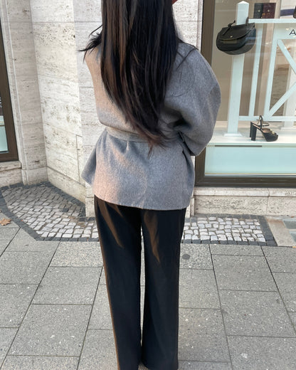 Kaliwo® - Cappotto in lana con fiocco